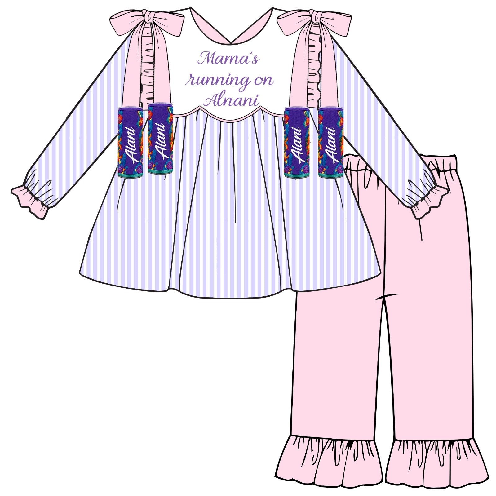 Momma's running pants set