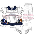 Blue Collar Welder Dress with bloomer and pants